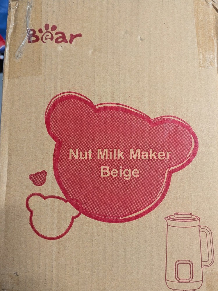 Bear Nut Milk Maker DJJ-E08R1 50oz 12-in-1 - Open Box, Complete & Tested
