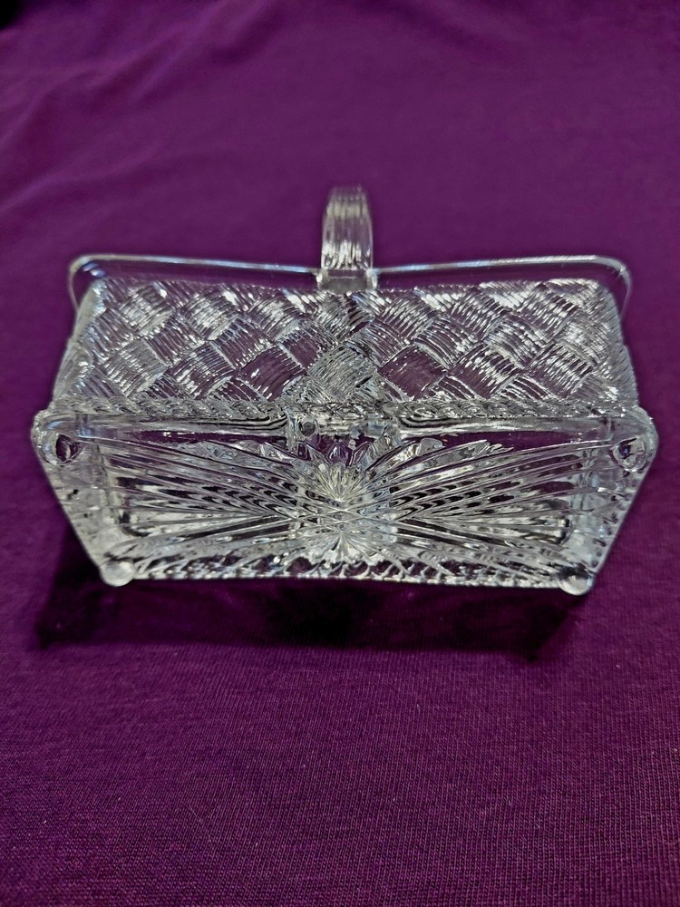 Vintage Double Salt Cellar - Footed With Handle