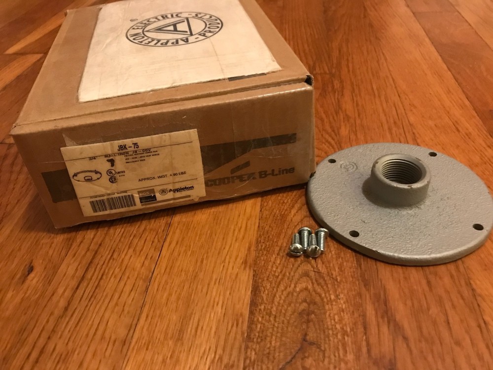APPLETON ELECTRIC JBK-75 Cover, 3/4"  Hub, Iron, Appleton JB Series