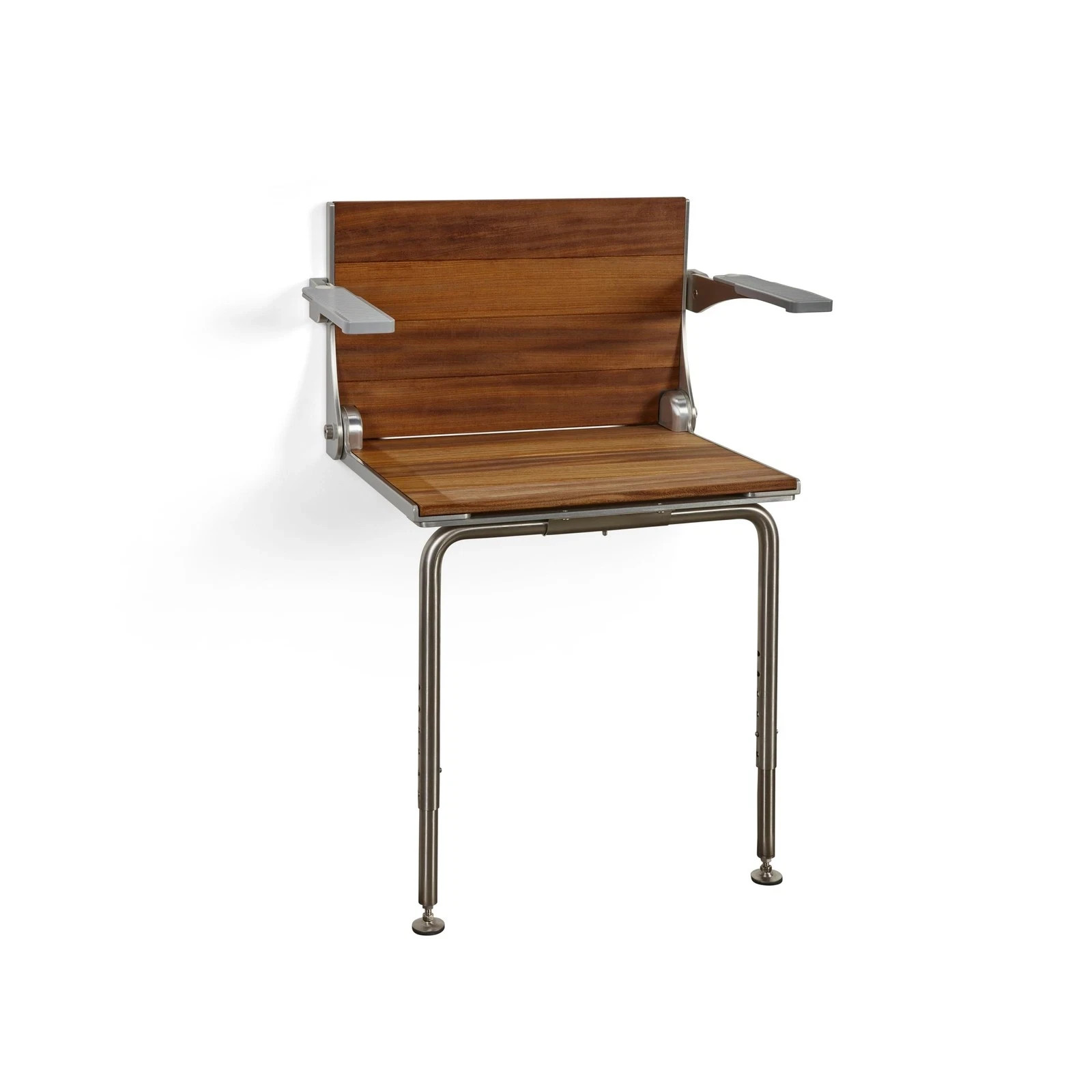 Silhouette Comfort Plus folding shower seat with armrests