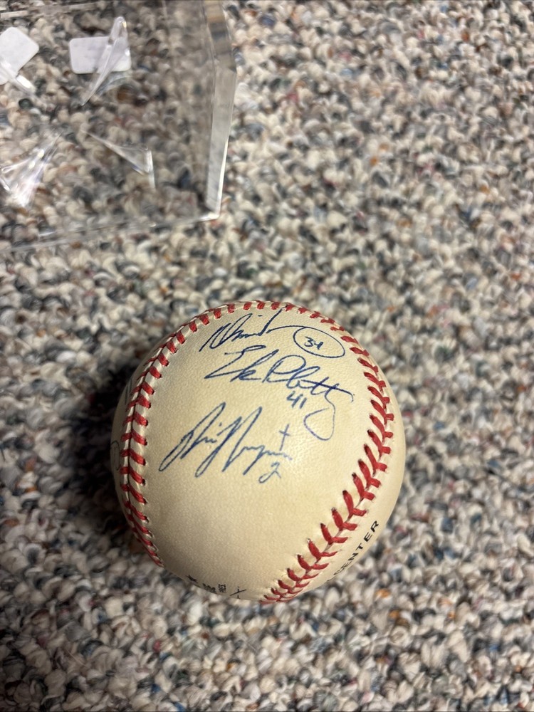 Eric Plantenberg Autographed Baseball & Case,Cottier,++