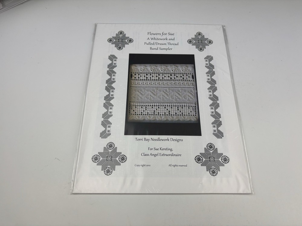Terri Bay Needlework Flowers for Sue Whitework & Pulled Drawn Thread Pattern 7S