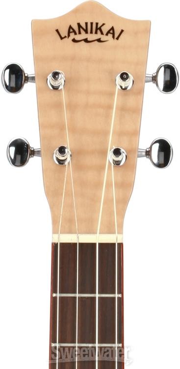Lanikai FM-CEB Flame Maple Ukulele with Cutaway & Electronics - Baritone