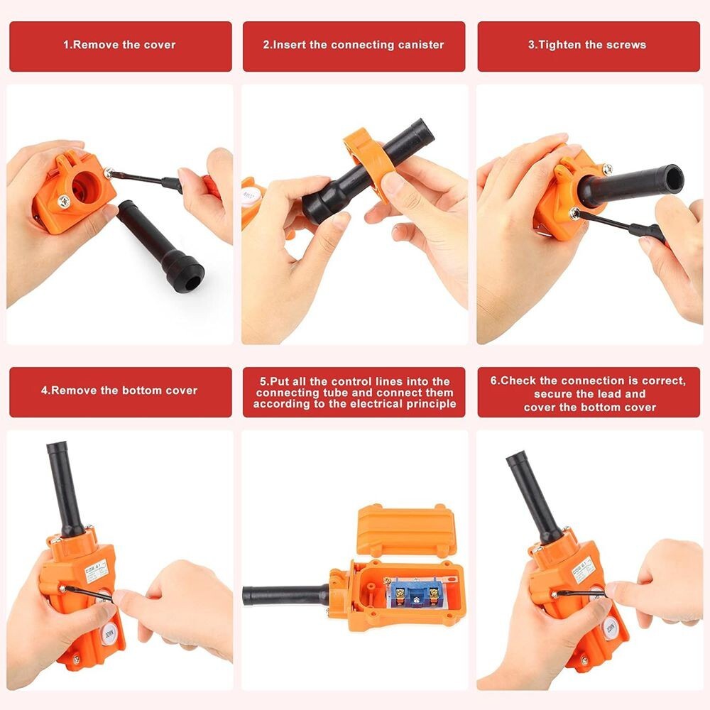 Rain Proof Up-Down Switch Control Station Crane Pendant Hoist Push Button C217