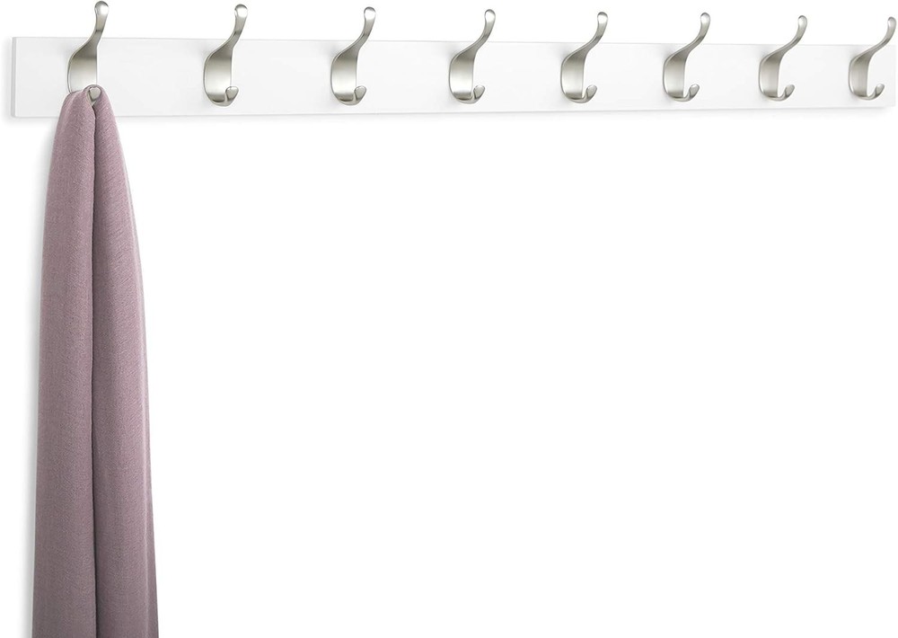 Wall Mounted Modern Coat Rack Entryway & Bedroom W/ Versatile Storage Hooks