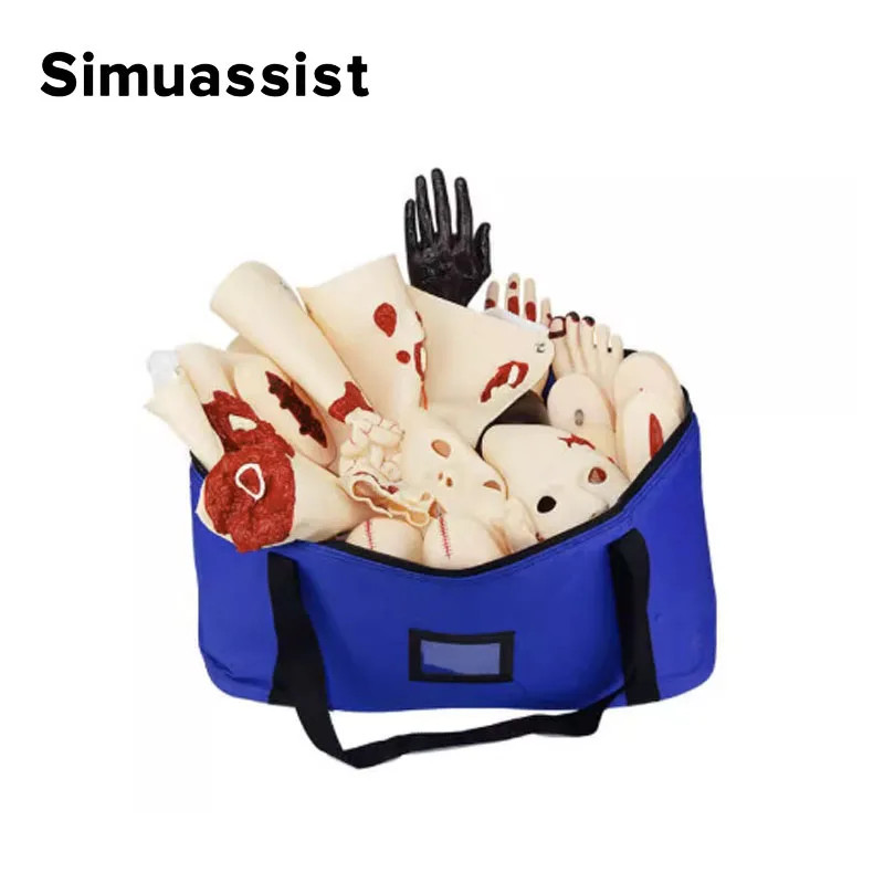 16 Pcs Trauma Evaluation Module Wearable Trauma Care Model Burn Model