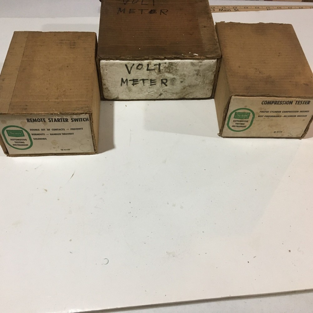 SEARS VINTAGE AUTO TESTING BUNDLE-TIMING LIGHT 4x