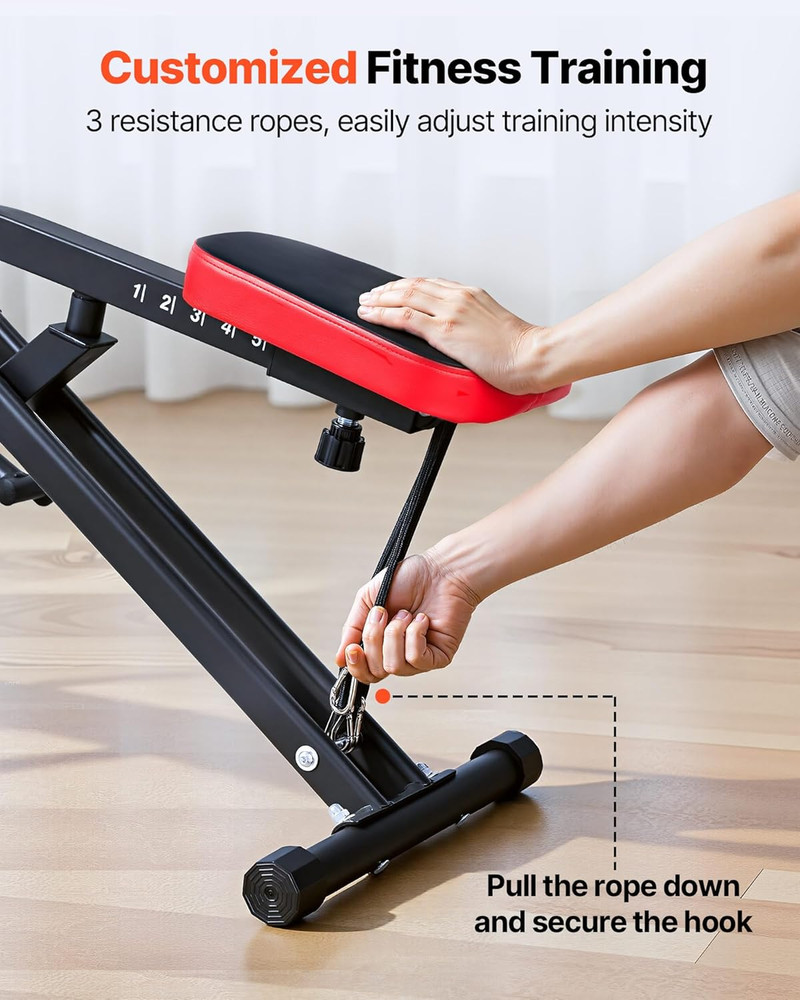 Squat Machine, Deep Squat Rowing Machine for Home, Easy Setup & Foldable Exercis