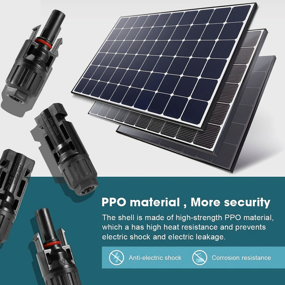 Solar Panel Y/T Branch Cable Connection Waterproof Connector & Charge Controller
