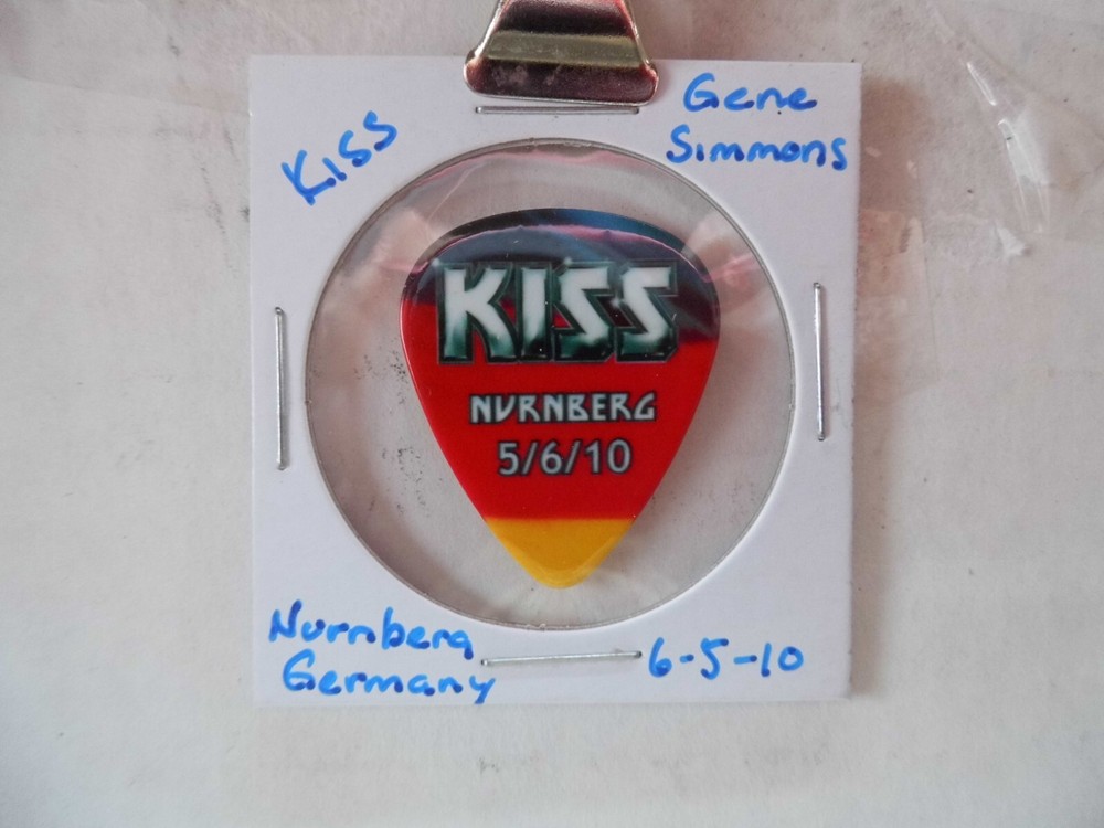 KISS "GENE SIMMONS" GERMANY 2010 GUITAR PICK~READ DESCRIPTION #10~18