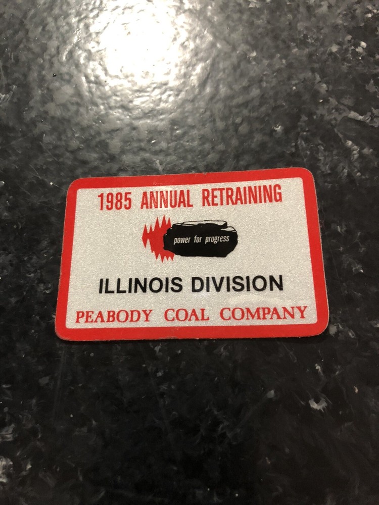 coal mining stickers  Jm.   Nice Peabody