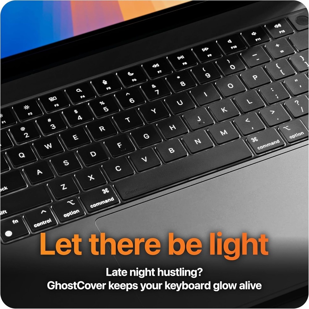 GhostCover Ultra Thin Keyboard Cover Protector, Compatible with MacBook Pro...