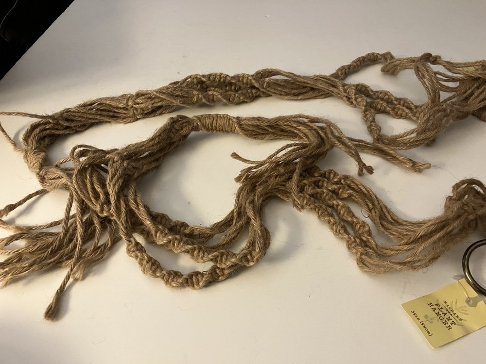 Two Macrame Plant Hangers