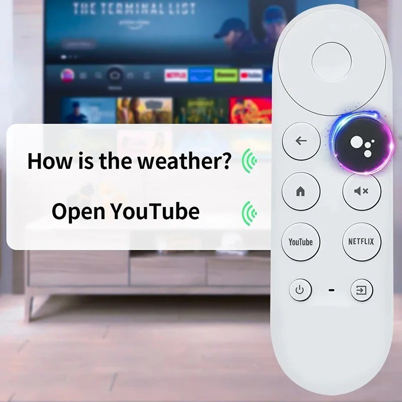 New Replacement For Chromecast With Google TV Voice Bluetooth IR Remote Control.