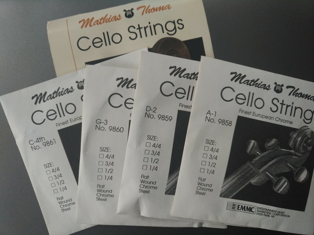 Cello 1/4 - 1/8 Mathias Thoma String Set - NEW but not sealed