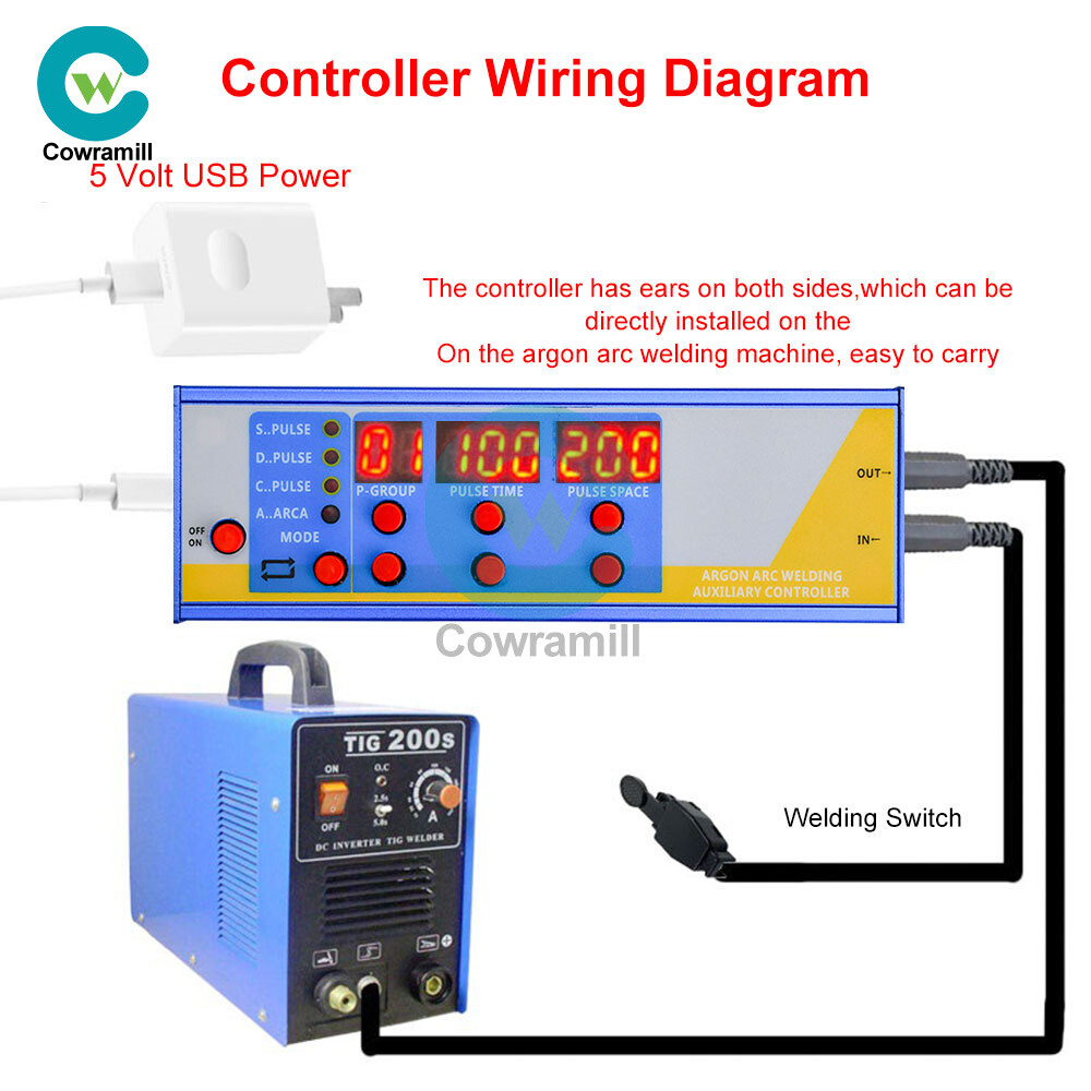 Argon Arc Welding Retrofit Cold Welder Controller Machine Pulse Control Module
