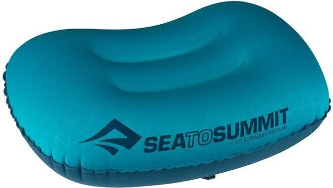 Set Of 2x Sea To Summit Aeros Inflatable Camping UL Air Pillows Reg. Aqua NEW!