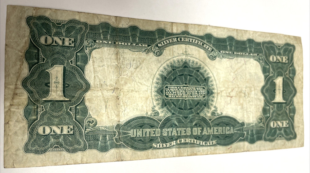 1899 $1 US SILVER CERTIFICATE LARGE NOTE BLACK EAGLE VERY NICE