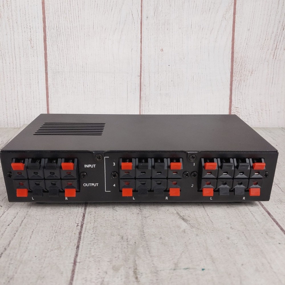 SS4 / 4-Zone Impedance Stereo Matching Speaker Selector Switch - AS-SS4 TESTED