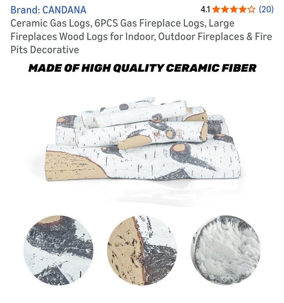 Candana Ceramic Gas Logs