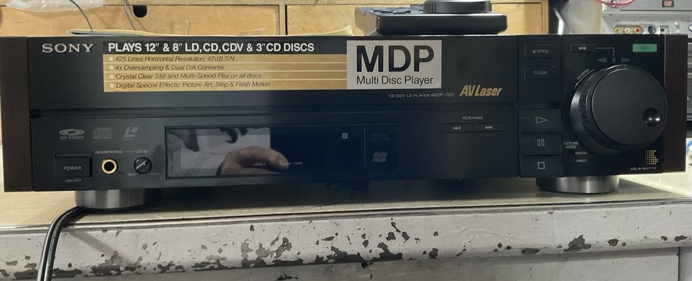 Sony CD CDV LD Player MDP-700