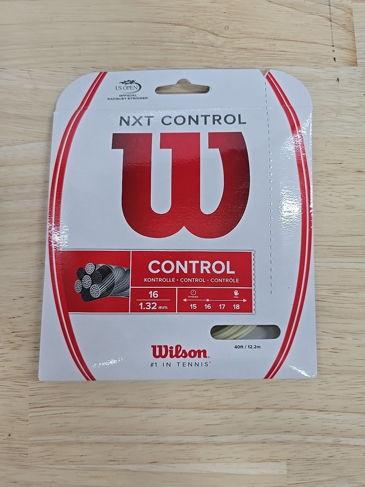 Wilson NXT Control 16 Tennis String - Set, White