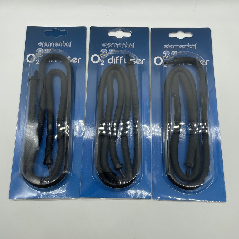 Elemental Solutions 3” O2 Diffuser Hydroponics/Aquarium Bubble Wall 30” (3-Pack)