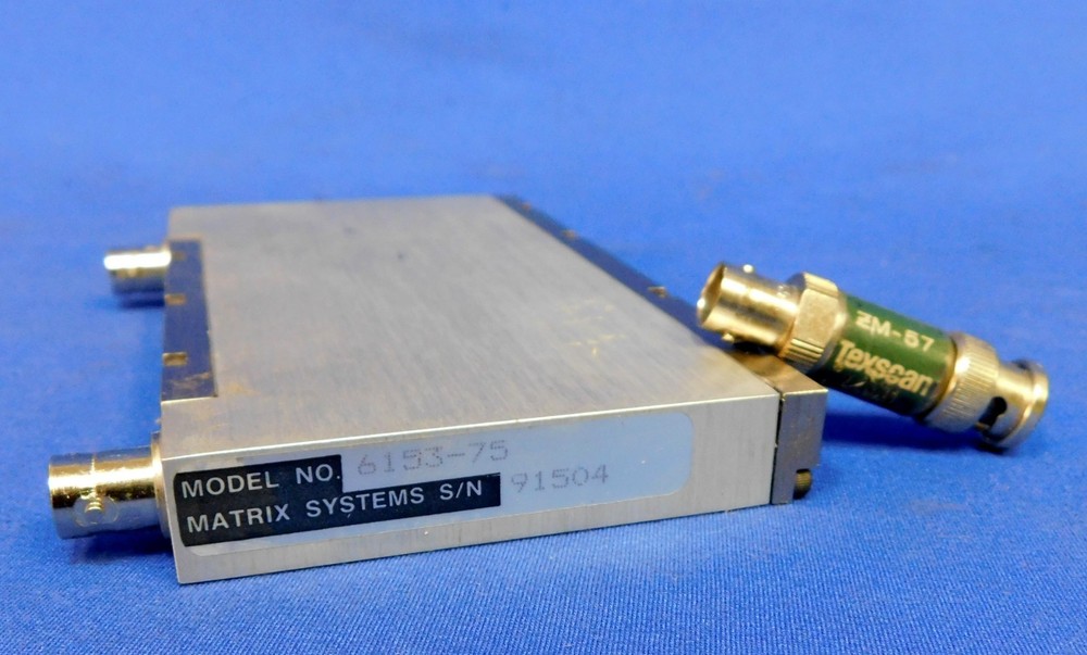 Matrix Systems 6153-75 Coaxial Module-Texscan ZM-57 Attenuator 5.7 DB Untested