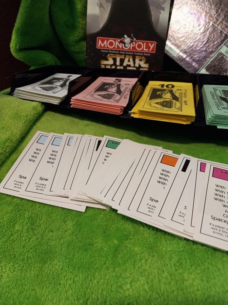 REPLACEMENT 1997 MONOPOLY STAR WARS CLASSIC TRILOGY EDITION READ!!!