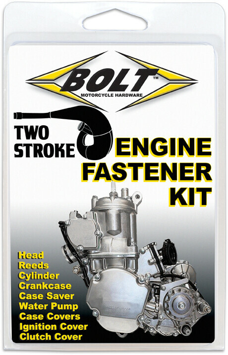 Bolt 2-Stroke Engine Fastener Kit / Set Suzuki 1998-2007 RM125 Hardware Nuts
