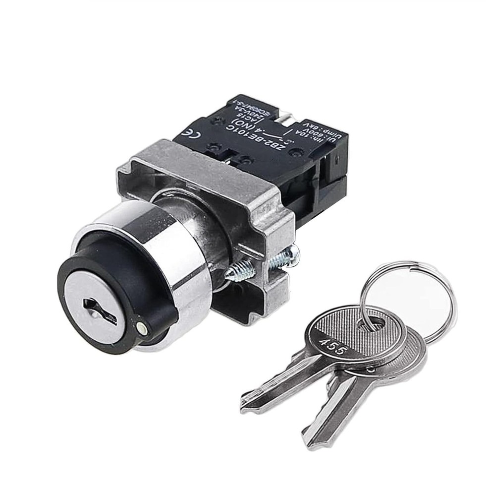 Gebildet Key Switch 2 Position Maintained 1NO Latching Rotary 10A...