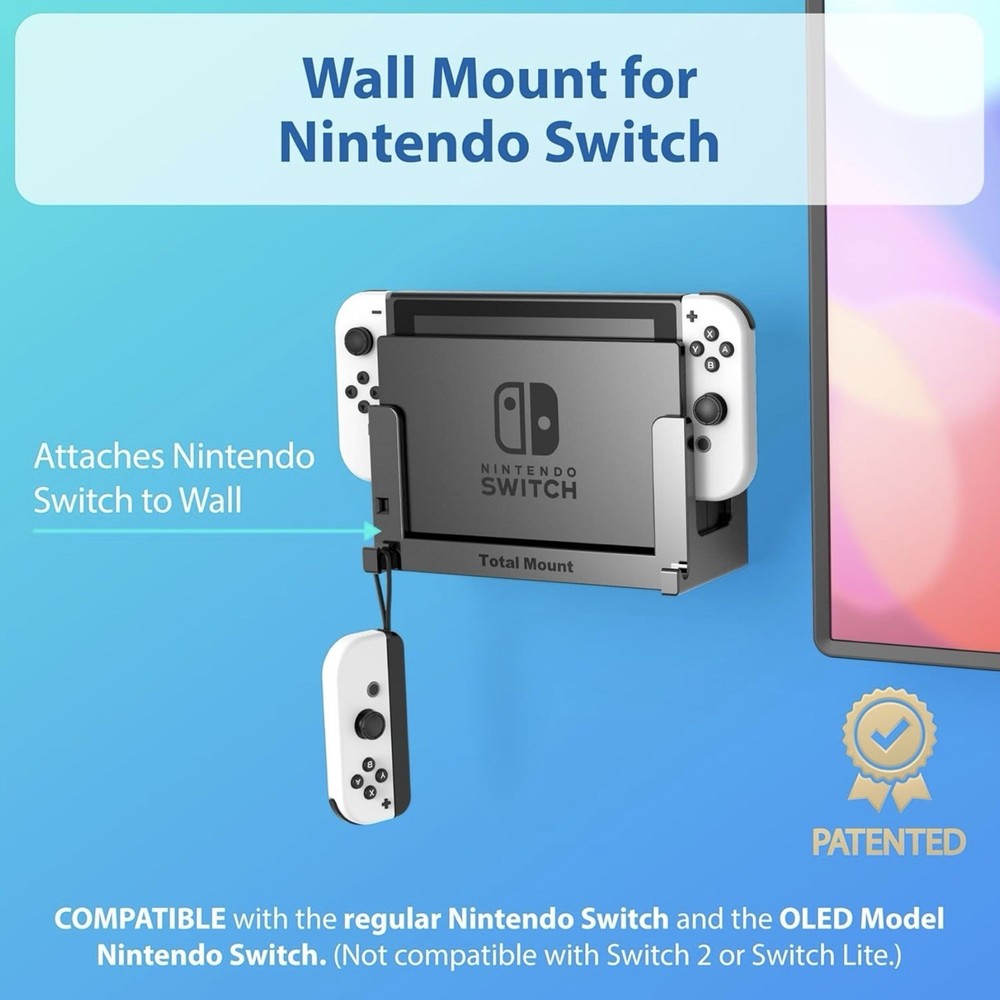 TotalMount Wall Mount for Nintendo Switch 1 or Switch OLED - Loose