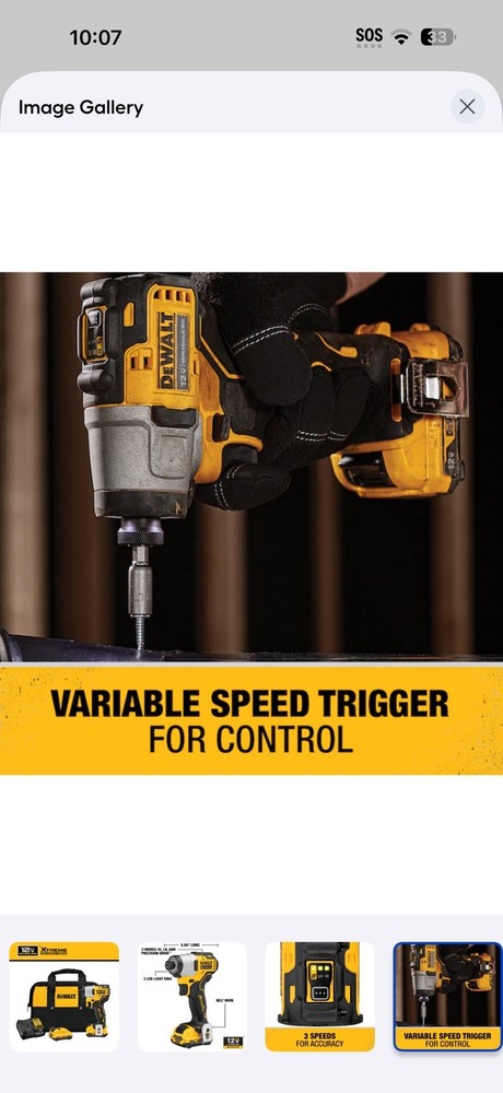 DEWALT - Xtreme 12V MAX Cordless Impact Driver Kit - DCF801F2