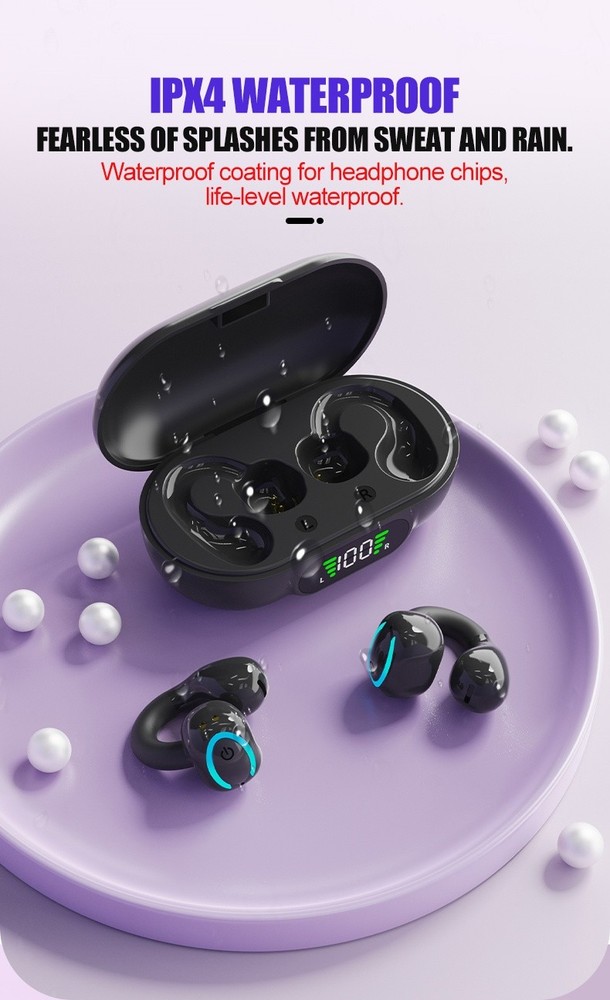 Long Standby Bluetooth Headset Charging Case Digital Battery Display Large Batte