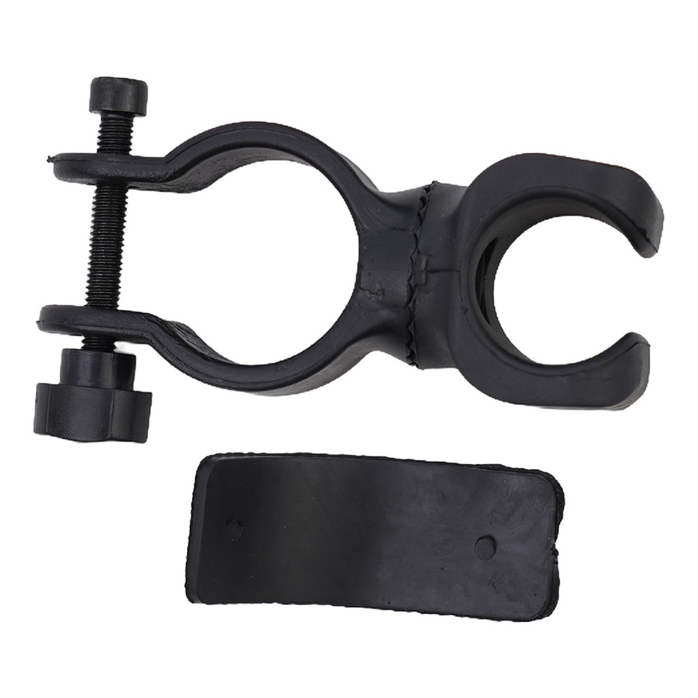 Flashlight Holder TPR+plastic Rotation Black Expandable High Quality
