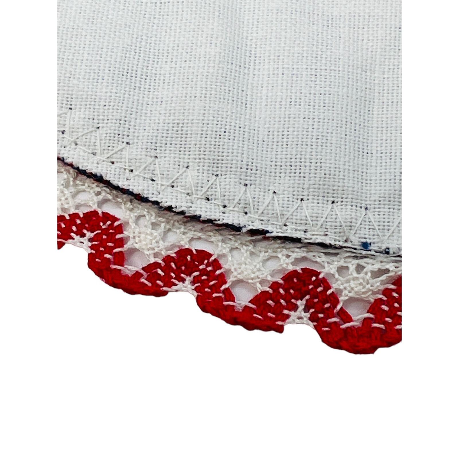 Tiroler Webkunst Embroidered Folk Art Austrian/German Vintage Hot Pad Or Doily