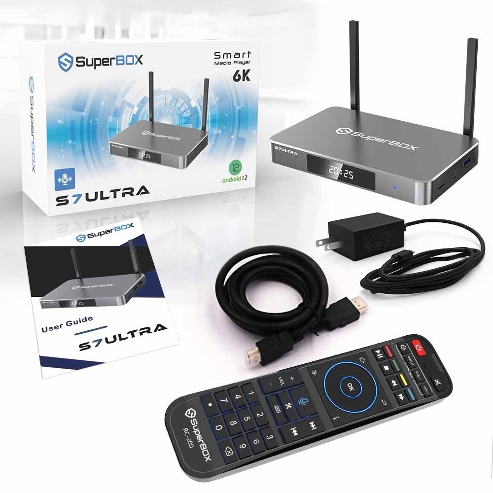 Superbox S7 Ultra | 6K UHD | Backlit Remote | 7-Day Time Shift | Parental Ctrl