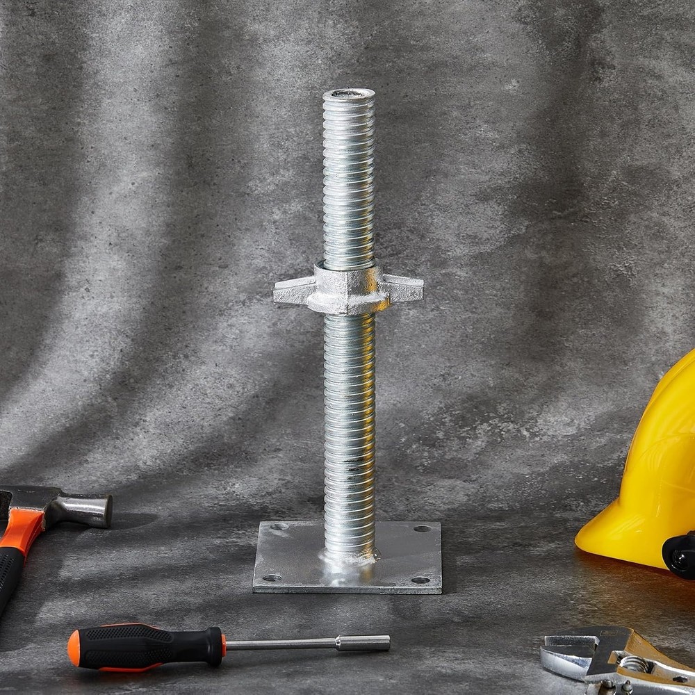 4-Pack 12-Inch Adjustable Leveling Jacks for Sturdy Baker Style Scaffolding