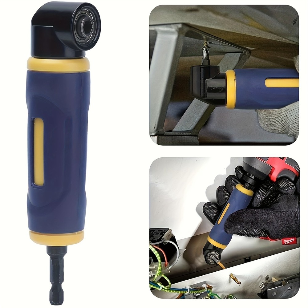 90° Angle Drill Adapter - Tight Space Solution for Screwdriving & DIY Repairs