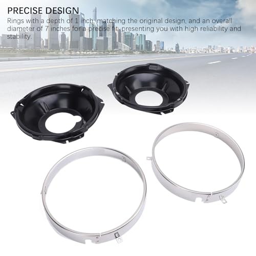 Headlamp Retaining and Mounting Bucket Kit, 7 Inch Headlight Mount, Nova,