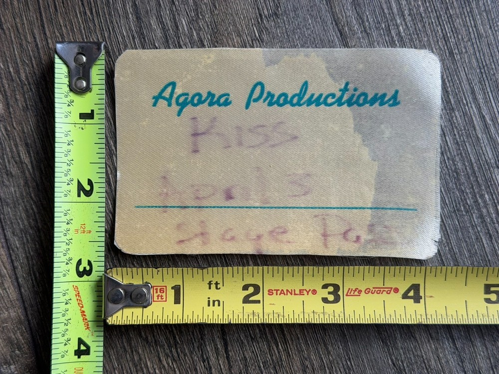 KISS Pass Debut Album 1st Tour April 3 1974 Columbus Ohio Vintage Kiss Aucoin
