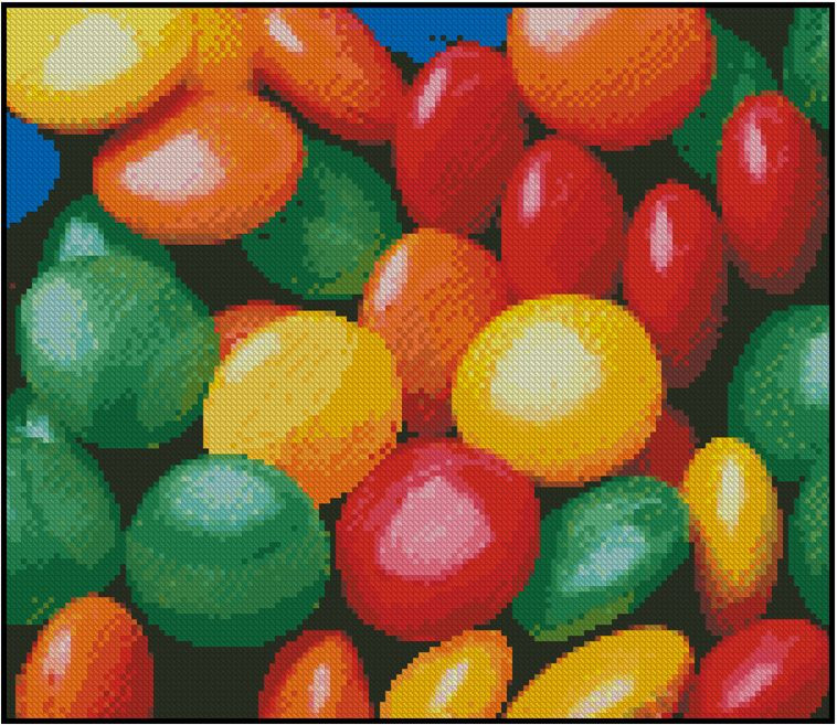 M & Ms for You Counted Cross Stitch Chart #45-100