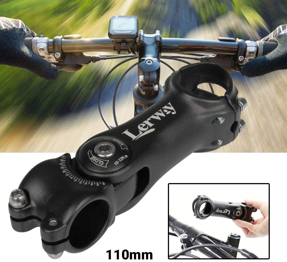 LERWAY Bicycle Handlebar 1.252mm / 1000in, Adjustable Angle, with Hex Key