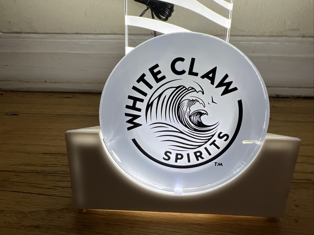 White Claw Vodka Bottle LED Glorifier New
