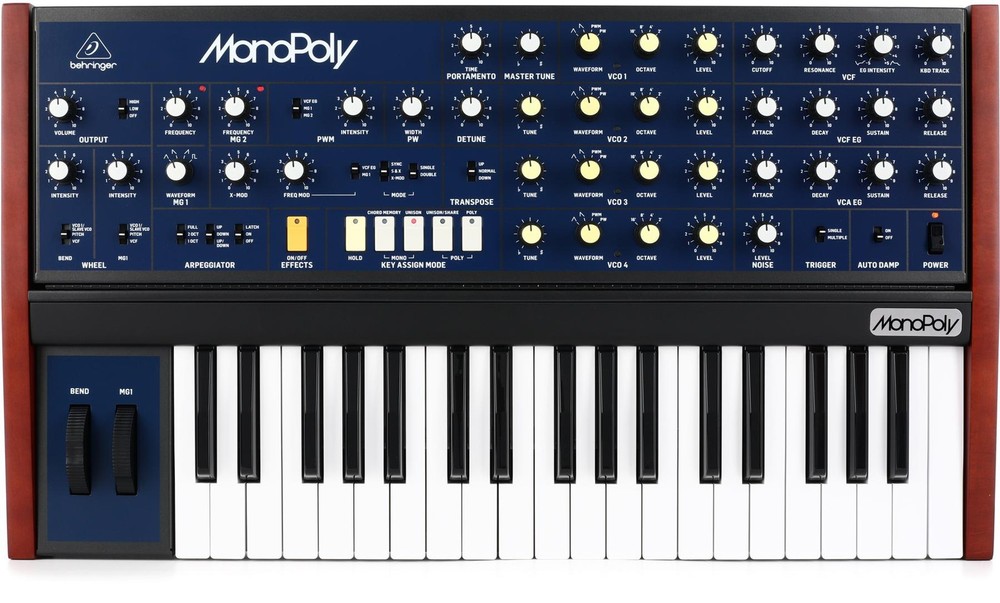 Behringer MonoPoly 4-voice Analog Synthesizer