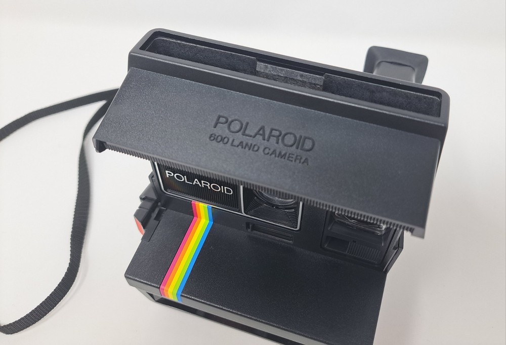 Polaroid One Step 600 Rainbow Stripe Instant Film Camera UNTESTED BIN30