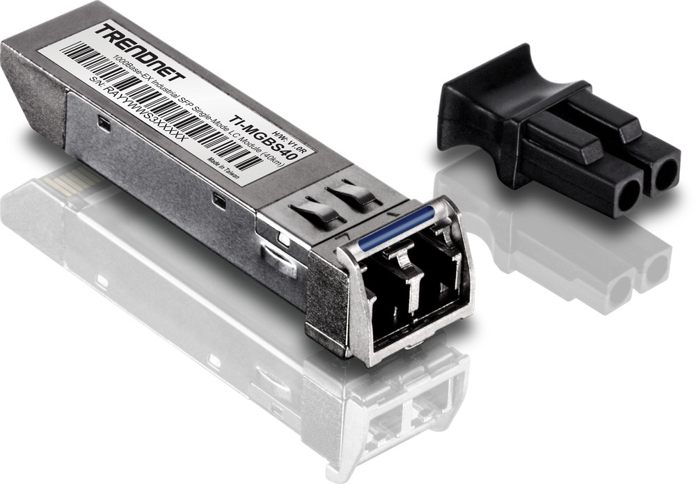 TRENDnet TI-MGBS40 Hardened Mini-GBIC Single-Mode LC Module (40KM)