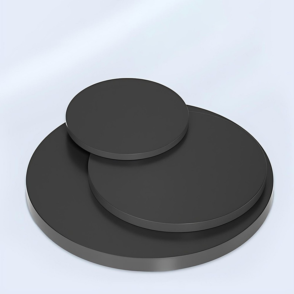 Black PVC Round Plastic Pads Disc Sheet-Hard Plastic Plate-Various Thickn & Size
