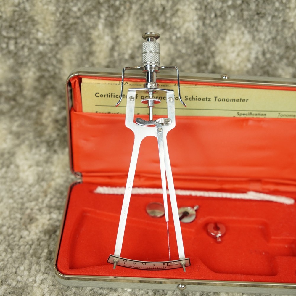 Vintage Winters Schioetz Tonometer Improved Optometry Made In Germany