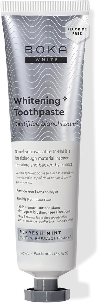 Boka Fluoride Free Toothpaste, Nano Hydroxyapatite Toothpaste, Appropriate for S